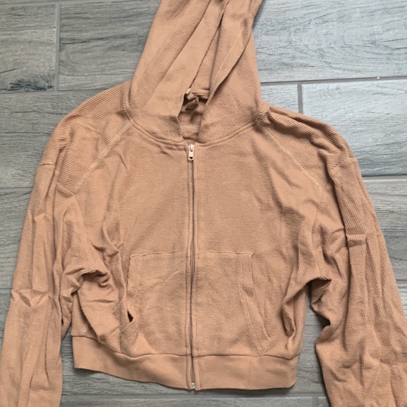 Skims waffle crop zip up jacket - Picture 2 of 4